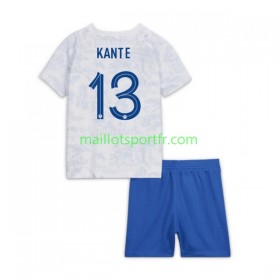 Maillot de Foot France Kante 13 Enfant Exterieur Coupe du monde 2022